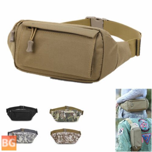 Mens Outdoor Chest Bag - Camouflage Tactical Waist Fanny Pack Belt Bag - Small Pouch - Waterproof