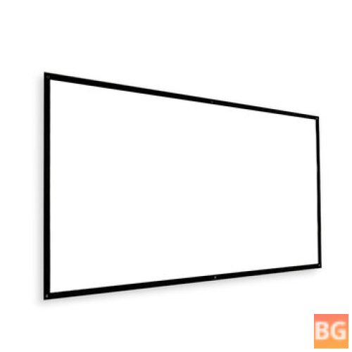 Portable HD Projector Screen - White - 16:9 Throw Ratio