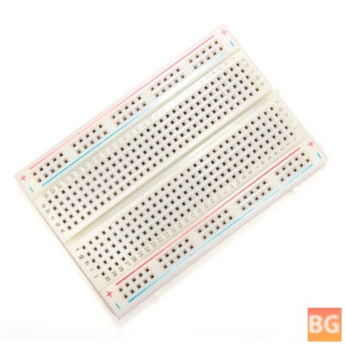 White Breadboard with 400 Holes (5pcs, 8.5x5.5