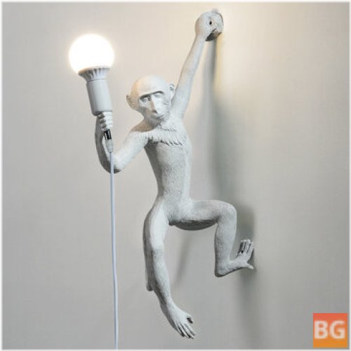 Vintage Chandelier with Rope Monkey Pendant Light