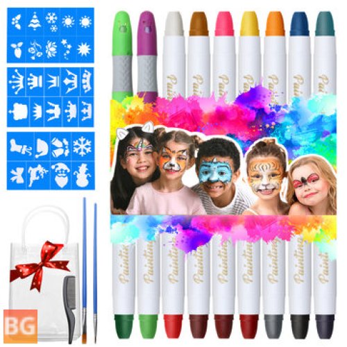 Kids' Christmas Party Makeup Crayons - 16 Colors