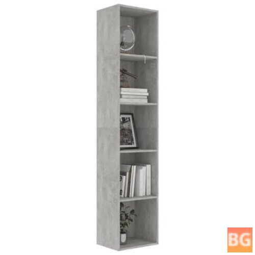 Chipboard Book Cabinet - Gray