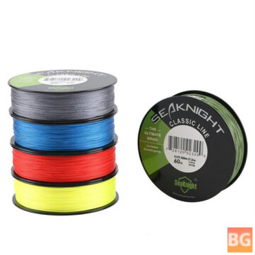 SeaKnight L-500M-CL New Classic 500M Fishing Line - Super Strong PE Braided Multifilament Rope 6-80LB