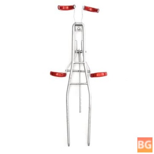 Folding Fishing Rod Holder with Double Pole and Stand