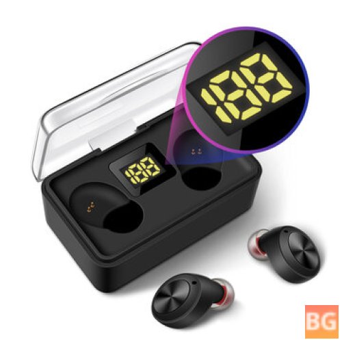 Bluetooth Earphones with Digital Display - 5.0 In-ear