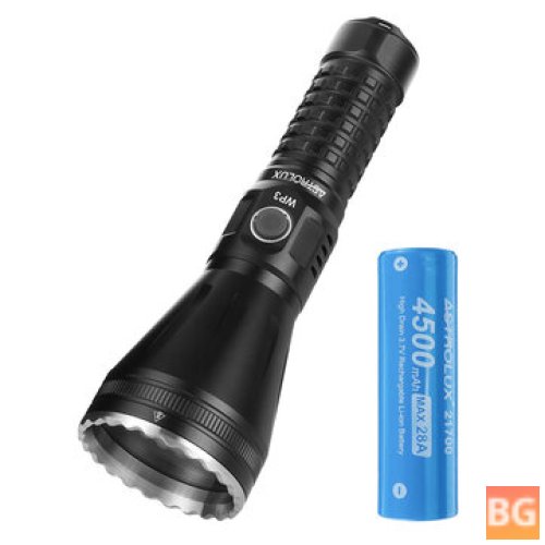 WP3 2.9KM 562LM Strong Spotlight Waterproof Search Flashlight With 28A High Drain 21700 Li-ion Battery