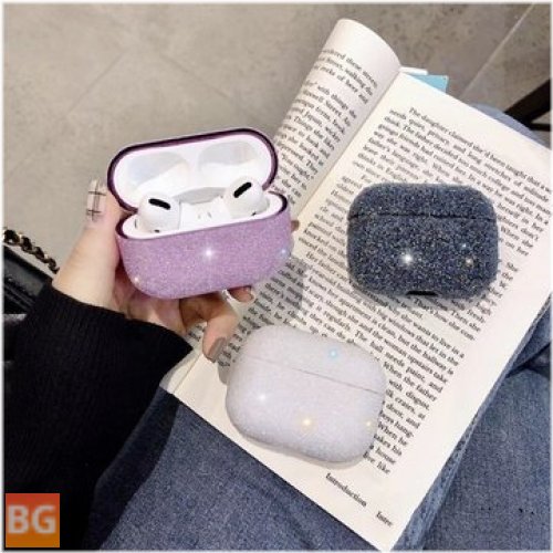3D Cute Particles Glitter Bling Sequins Earphone Storage Case for Apple Airpods 3 Airpods Pro 2019