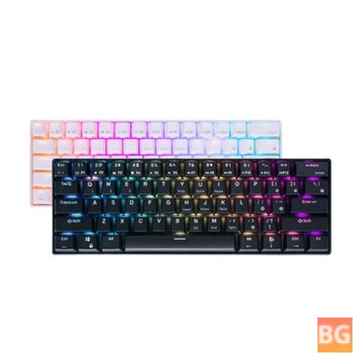 Mechanical Keyboard with RGB Backlight - 2.4GHz Wireless/Bluetooth/Wired 61 Keys