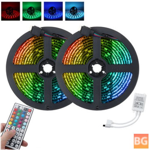 RGB LED Strip Light - 44 Key Remote Control and IR Controller