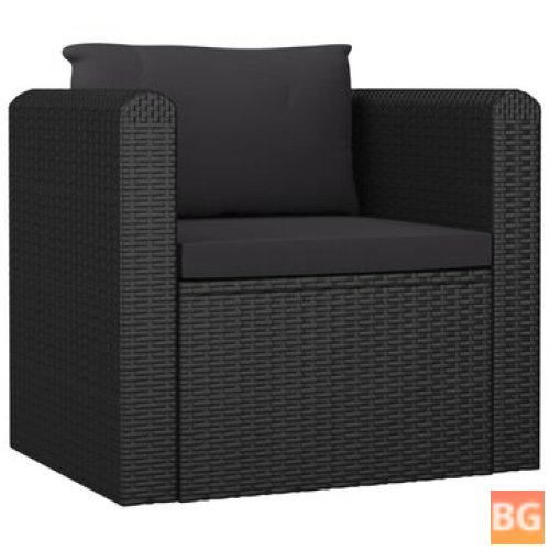 Sofas with Cushions - Poly Rattan