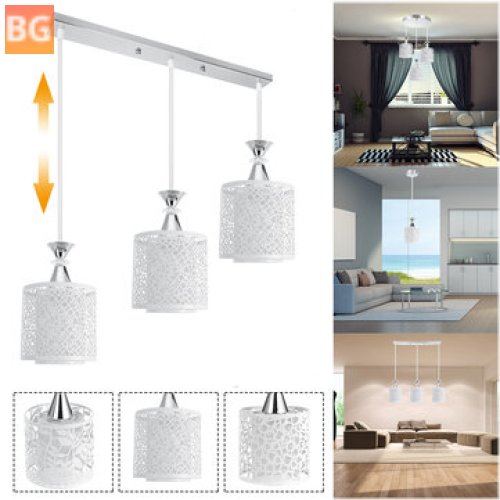 E27 Dining Room Glass Ceiling Light - Shade without Bulb