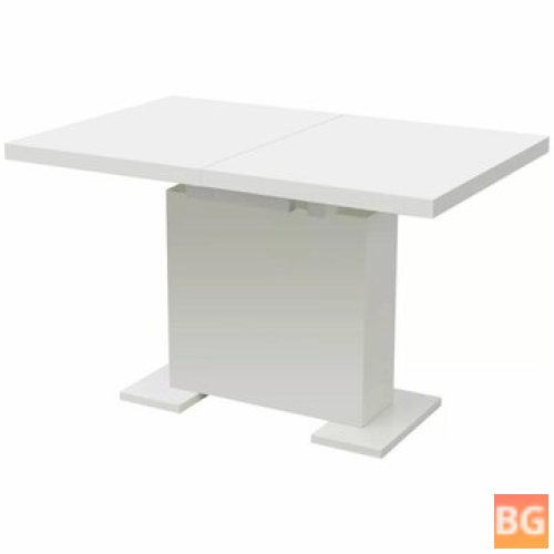 High Gloss Dining Table - White