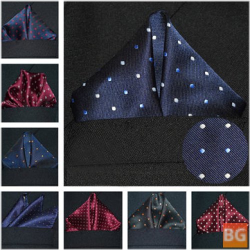 Wedding Pocket Square with Cotton Thread and Polyester