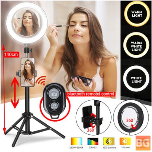 Selfie Ring Light with Remote and Phone Holder