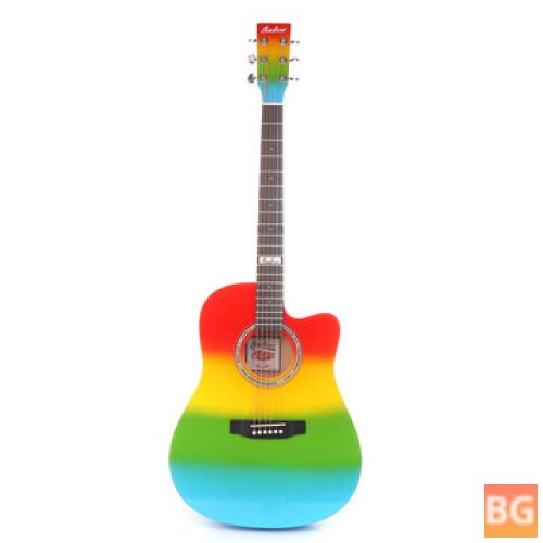 Mahogany Rainbow Acoustic Guitar (41")