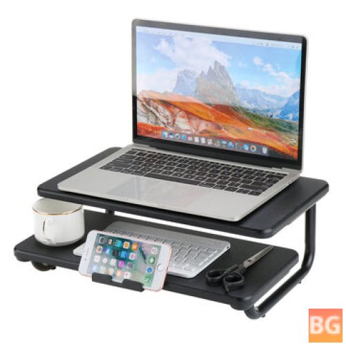 Desktop Stand for Apple Macbook with Mobile Phone Holder