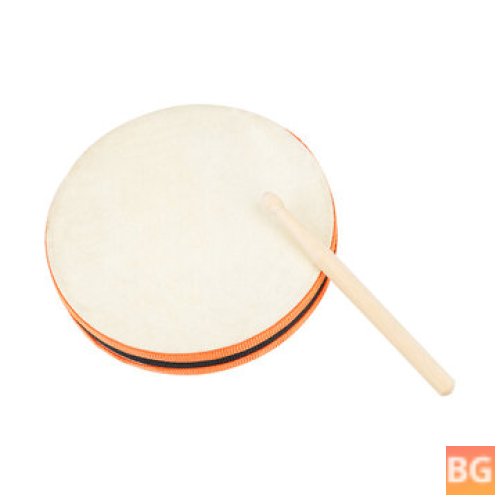 Orff Musical Instrument - Wooden Sheepskin Hand Drum