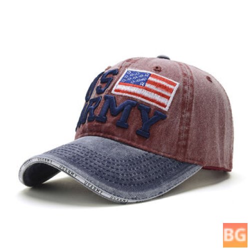 Patriotic Baseball Cap - Stylish Distressed American Flag