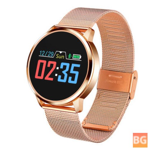 New Wear Q8 Stainless Steel Color OLED Watch