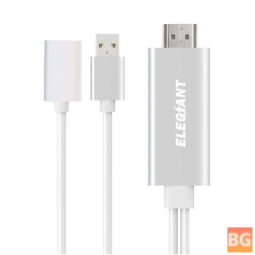 1080P HD Adapter for iPhone - Elegant Wired Display Dongle