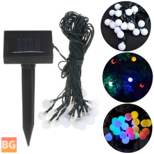 Solar 20LED Multi-Color String Lights for Garden and Events