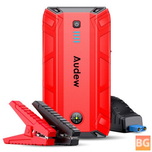 Car Jump Starter with LED flashlight and Compass - 1500mAh
