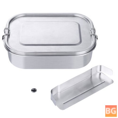 Stainless steel lunch box with compartments for your food
