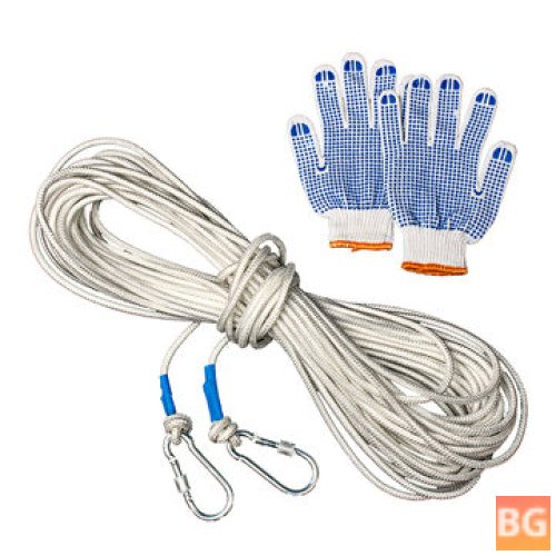 Survival Paracord Kit with Carabiner and Gloves