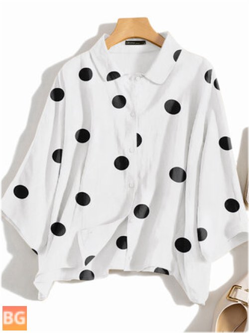 Casual Dot Print Shirt