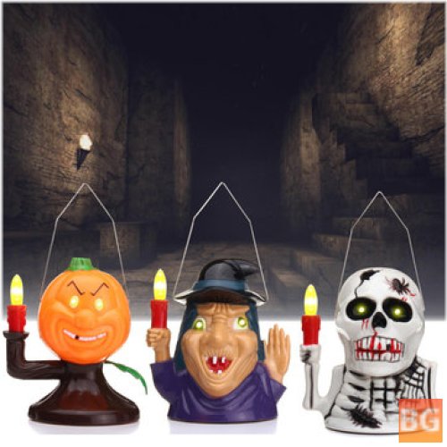 Halloween Party Home Decoration Supplies - Portable Luminous Ghost Lamp Toys for Kids