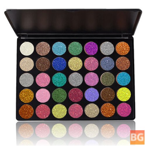 35 Colors Eye Shadow Palette - Sequins & Powder