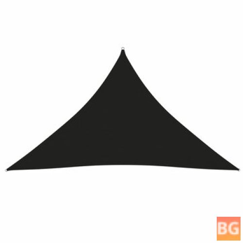 Triangular Sun Shade 3x3x4.24m Oxford Fabric Black