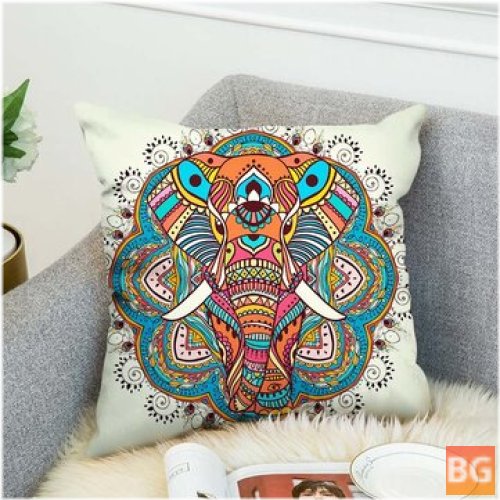 3D Elephant Cushion Cover for Home Office Sofa