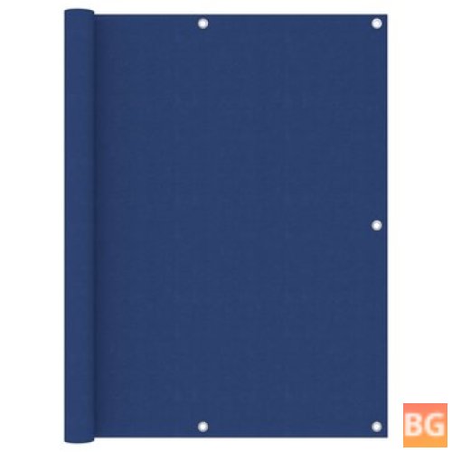 Balkonscherm 120x300 cm oxford stof wit blauw