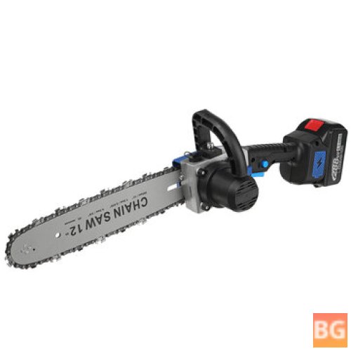 12" Cordless Electric Chain Saw with 1/2pcs Battery