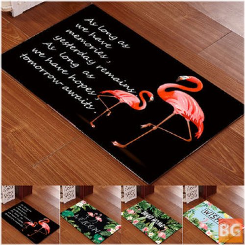 Anti-slip Flamingo Doormat (40x60cm)