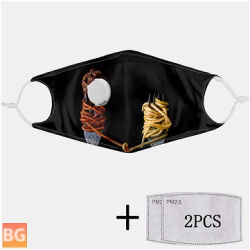 Food Mask with Dustproof Filter - 2Pcs