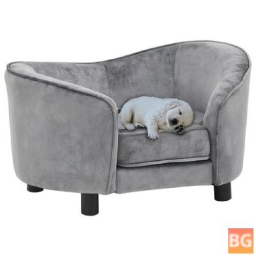 Gray Sofa with Arms and Legs
