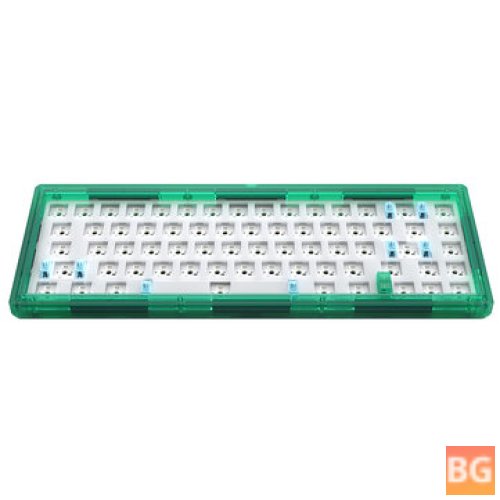 TeamWolft CIY GAS67 Mechanical Keyboard - Customized Kit with 67 Keys, Macro Programming, RGB Backlit, 3/5-Pin Switch Gasket, PCB Mounting Plate