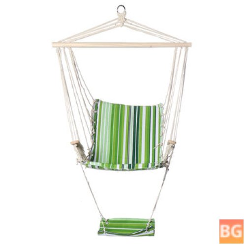 Comfortable Cotton Hammock Swing for Indoor/Outdoor Use (150kg max load)