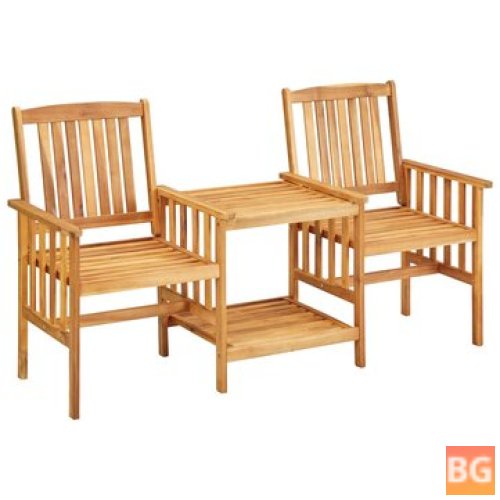 Garden Chairs with Tea Table - 62.5