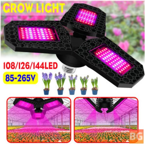 Grow Light Bulb for Flowers - 108/126/144 LED