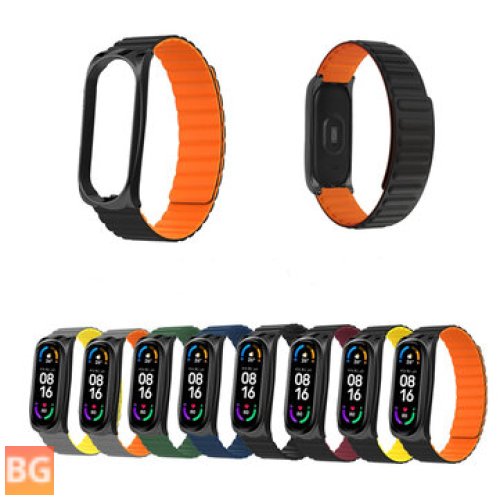 Magnetic Silicone Watch Band for Xiaomi Mi Band 6/5