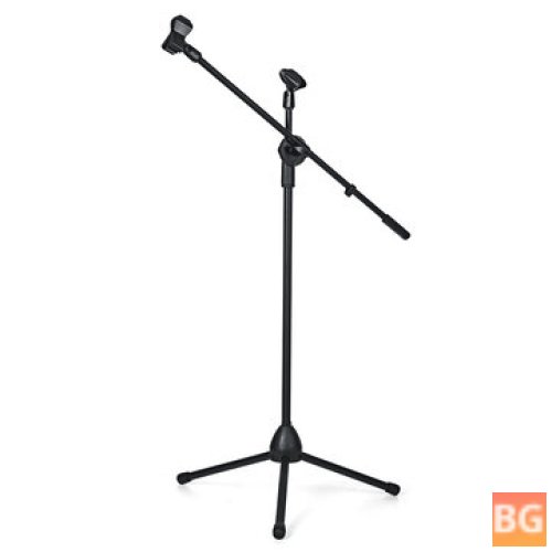 Microphone Stand for Boom Arm Height Adjustable with Tripod Base