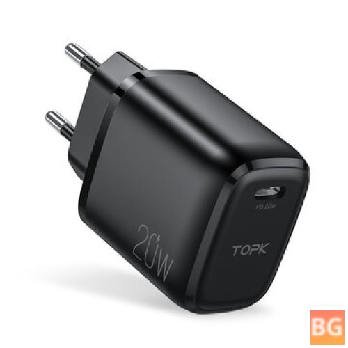 USB-C PD Fast Charging Charger for iPhone 12/12 Pro Max - Topk B110P