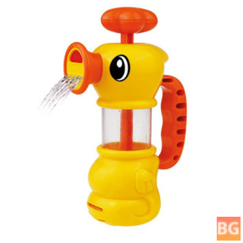 Children's Water Pump Manual Bath toy - Yellow Duck