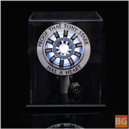 1:1 Scale Tony Arc Reactor LED Lamp - With Display Stand Cover