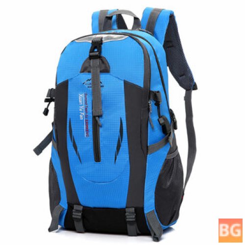 XL Nylon Backpack with USB Port for Travel, Hiking, Camping, and Riding