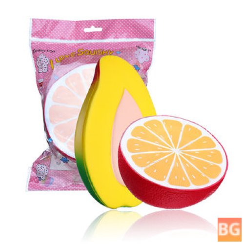 19*5CM Soft Squishy Lemon Mango with Packaging - Gift Toy