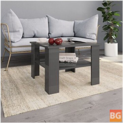 High Gloss Coffee Table - Gray 23.6